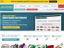 Tablet Screenshot of directwristbands.com
